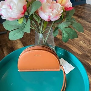 Polene Half Moon Wallet in Terracota